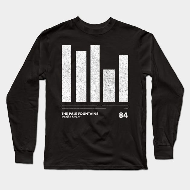 The Pale Fountains / Minimal Graphic Design Tribute Long Sleeve T-Shirt by saudade